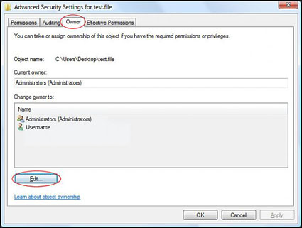 Advanced Security Settings